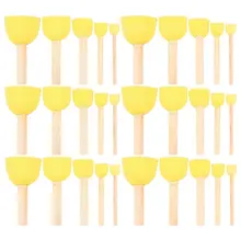 PPYY NEW-набор из 30 круглых поролоновых кистей-кисть для трафаретов-5 различных размеров-отлично подходит для детей