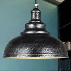 Винтаж промышленных Кулон Античная Чердачный, потолочный свет металлический абажур приспособление