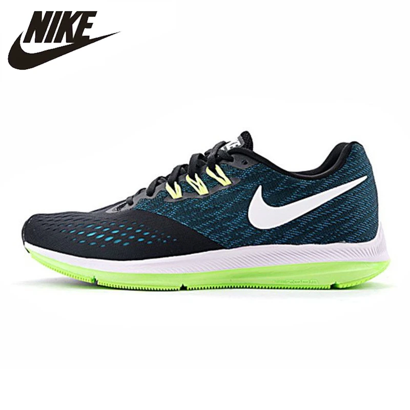 

Nike ZOOM WINFLO 4 SHIELD Men's Breathable Running Shoes Outdoor Non-slip Lightweight Cushioning Sneakers #898466-003