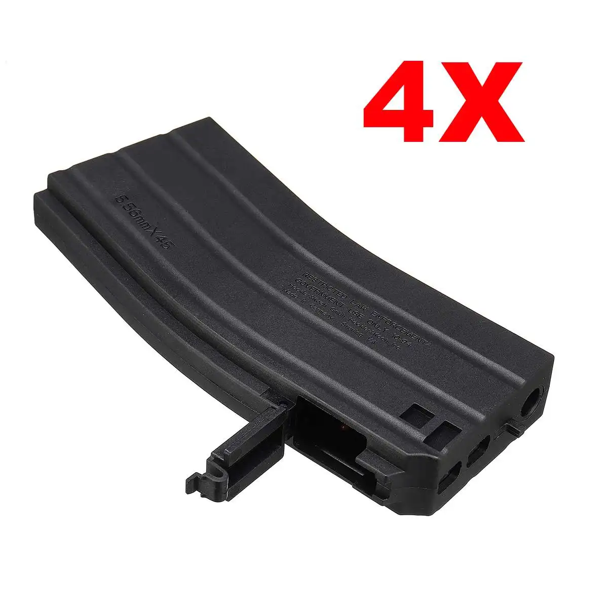 

4pcs/set Plastic Magazine for SKD M4SS Gel Ball Blasting Water Gu n Replacement Accessories Black Magazines Set