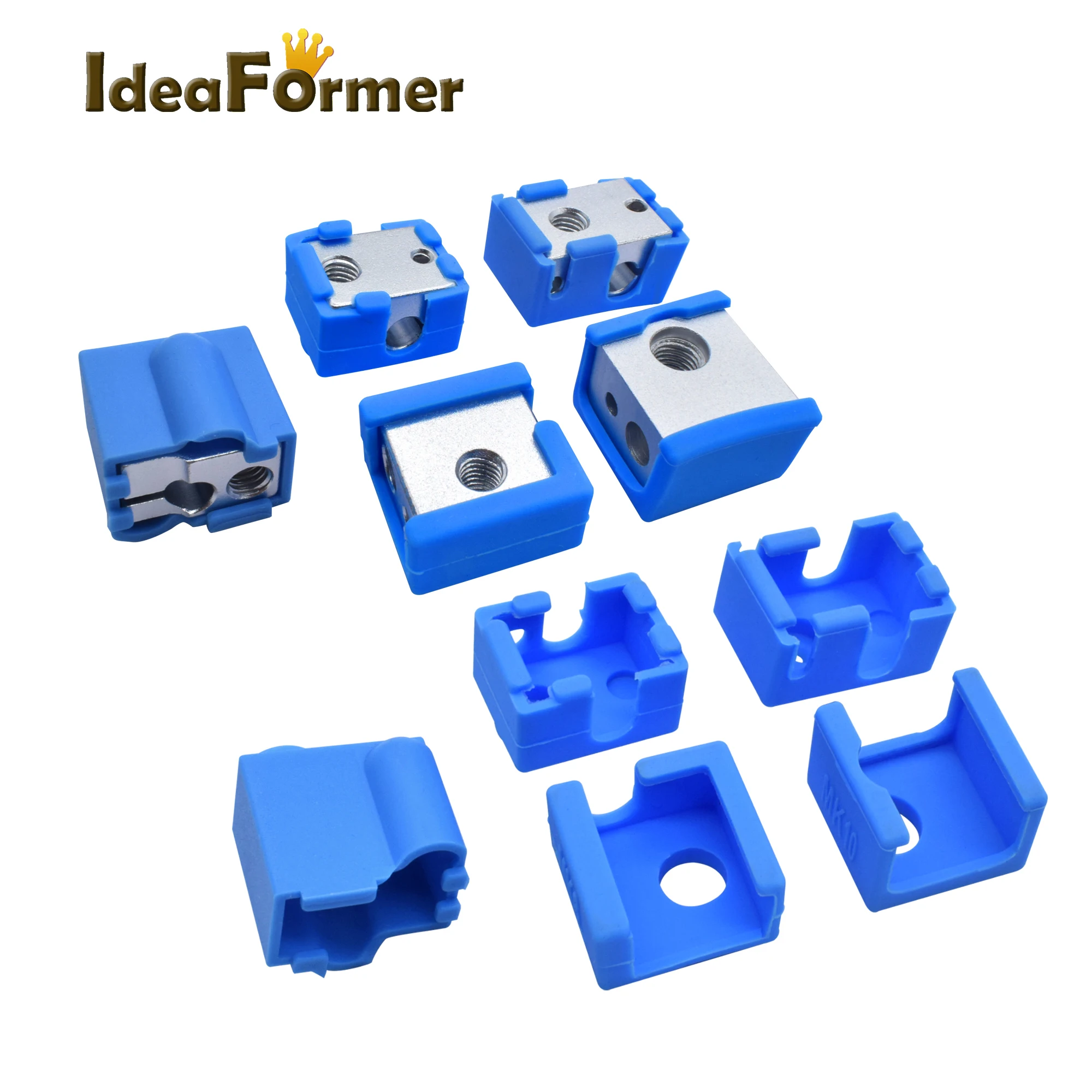 3D طابعة V6/MK7 MK8 MK9/MK10/Volnaco سيليكون الجوارب سخان قوالب سيليكون غطاء عازل ل 3D طابعة التدفئة كتلة 3D طابعة V6/MK7 MK8 MK9/MK10/Volnaco سيليكون الجوارب سخان قوالب سيليكون غطاء عازل ل 3D طابعة التدفئة كتلة