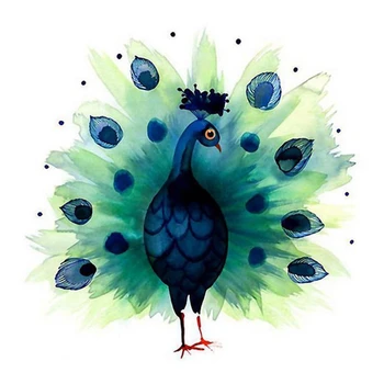 

5D Diamond Painting Embroidery Cross Stitch Diy Decor Kit Peacock Home Craft Art