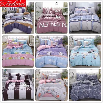 

Adult Kids Soft Cotton Bedding Set High Quality Bed Linen Single Twin Full Queen King Size Bedspread Duvet Cover 150x200 180x220