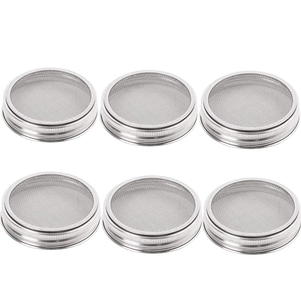 

10 Pack Stainless Steel Sprouting Lids Curved Mesh Jar Sprouting Lid Kit For Wide Mouth Mason Jars Canning Jars For Making Org