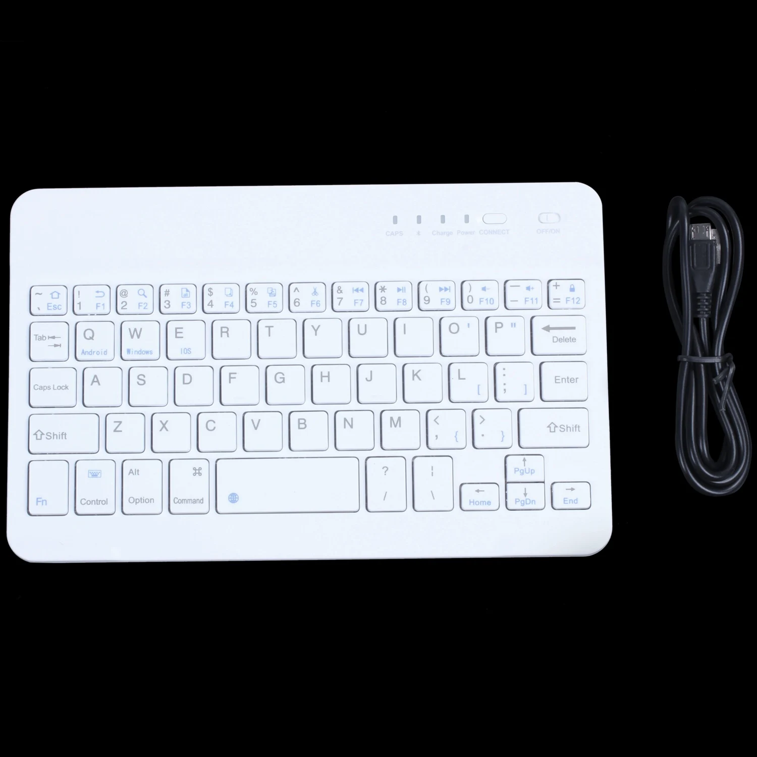 Тонкая Алюминиевая Беспроводная Bluetooth клавиатура для iPhone компьютера