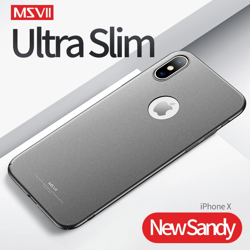 Msvii Телефон чехол для iPhone X матовый на котором не остаются отпечатки пальцев iPhoneX