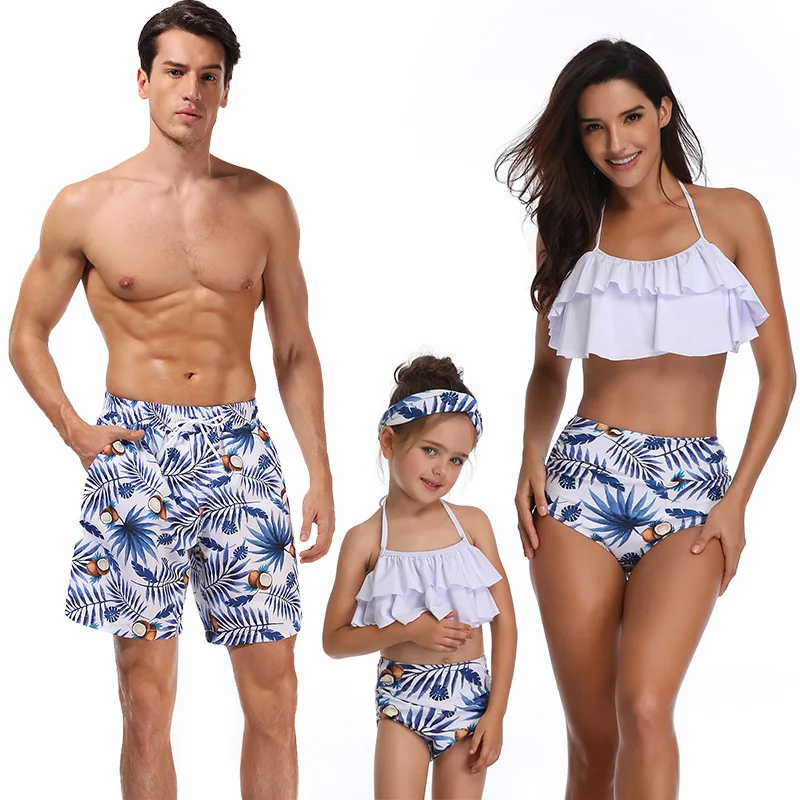 Бикини; пляжные шорты; семейный купальник «Мама и я»; одежда для купания; одежда для мамы; одинаковые купальники для мамы и дочки