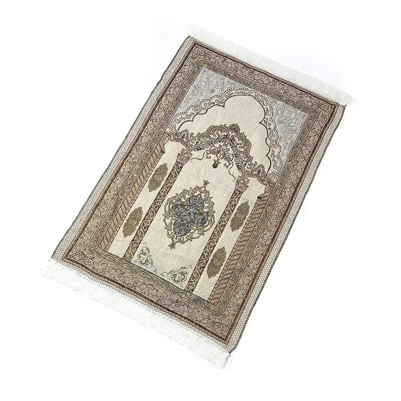 

110cmx65cm Soft Cotton Prayer Rug Musallah Carpet Floor Mats Prayer Blanket
