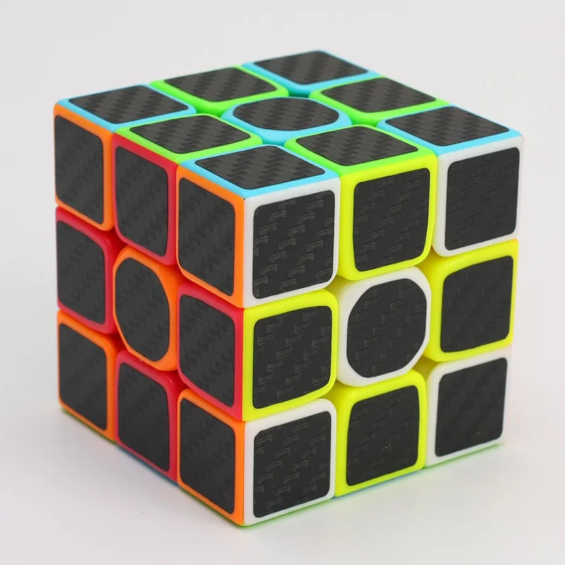 

3 X 3 X 3 Carbon Fiber Sticker Smooth Magic 3d Puzzle Cube,enhanced Version,5.7cm Rubix Cube Fidget Educational Toys