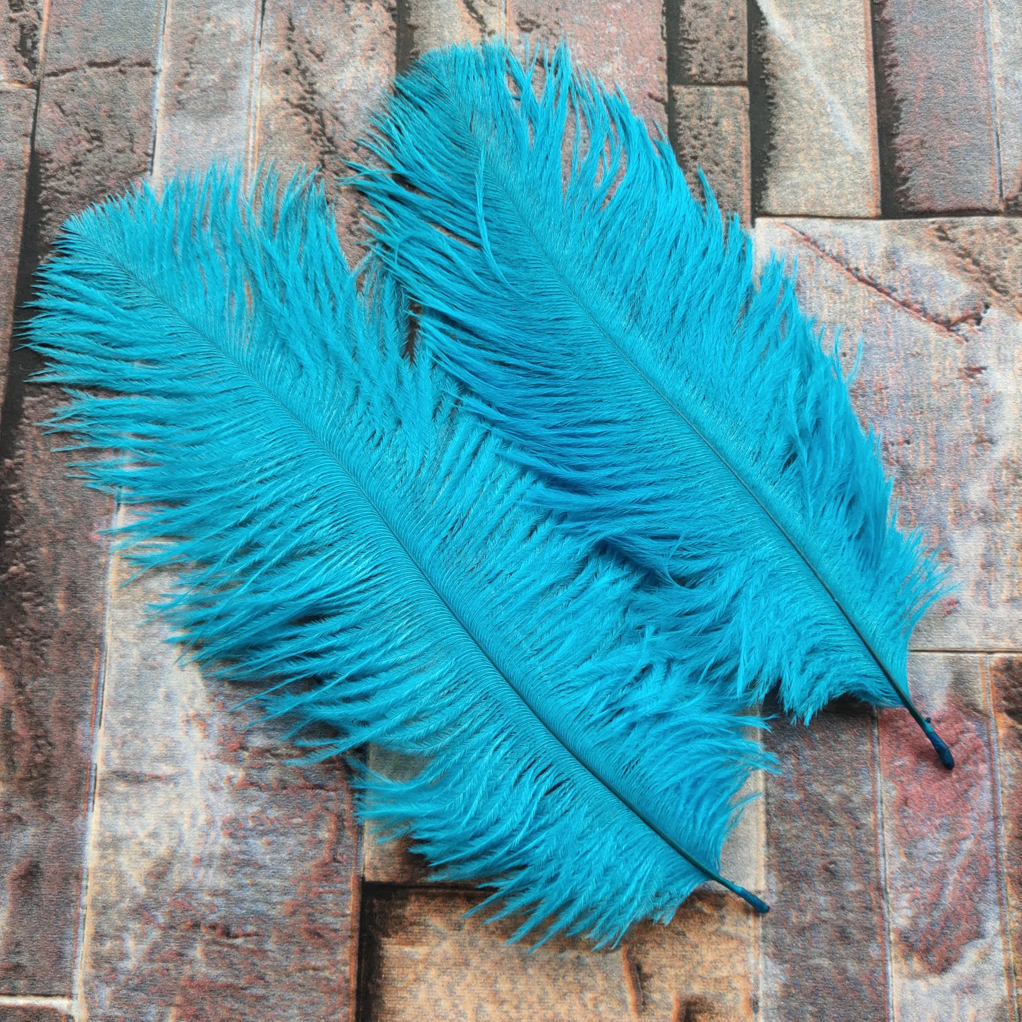 beautiful 10pcs High Quality sky blue ostrich feathers 6 8 inches/15 20