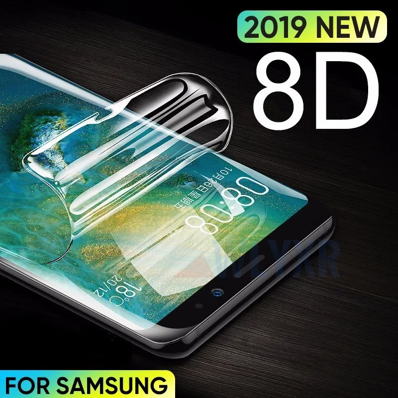 

8D Soft Hydrogel Film Strengthen Protective Film For Samsung Galaxy S9 8 S10 S10E Plus Note 8 9 S7 S6 Edge Screen Protector