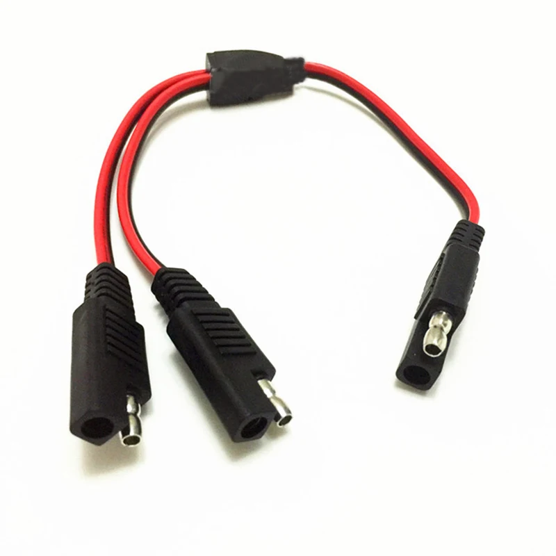 30 см 18AWG от 1 до 2 SAE Удлинительный кабель питания переходник контактный