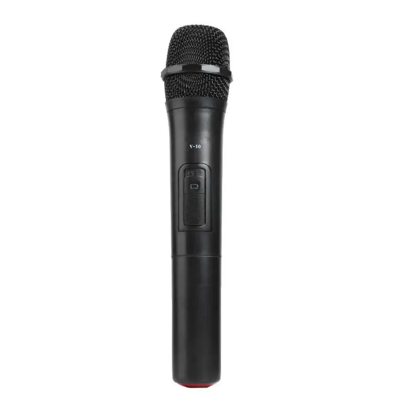 

V-10 Wireless Smart Microphone Megaphone Handheld Mic with USB Receiver for Karaoke Speech Loudspeaker