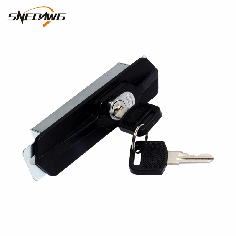 WT9700 Cabinet Lock with Key Plastic Metal Industrial Distribution Box Plane Lock Safety Mailbox Flat Steel Cabinet cabinet door lock