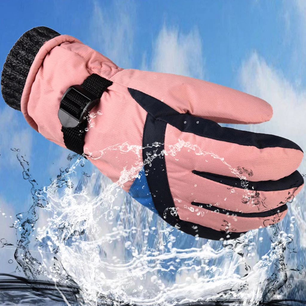 

Men Women Winter Touch Screen Thicken Riding Ski Windproof Warm Gloves