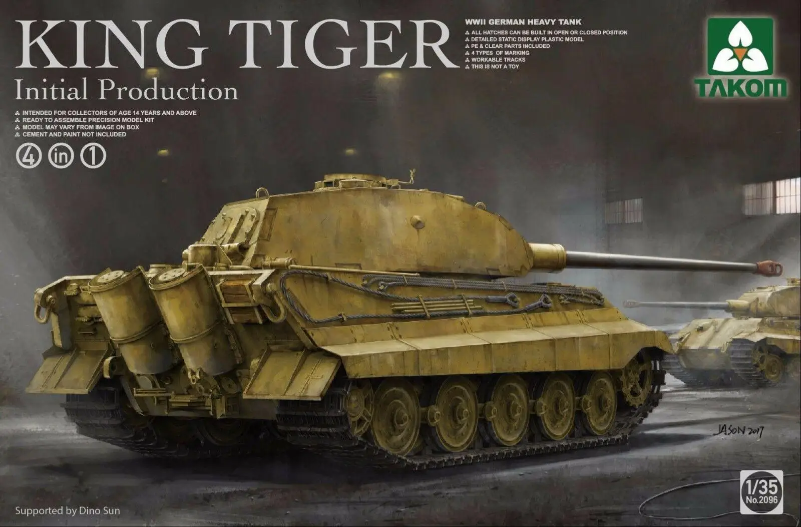Takom 1/35 2096 немецкий тяжелый танк King Tiger начальное производство | Игрушки и хобби