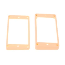 2шт ABS шеи мост хамбакер Пикап рама Монтажные кольца для Les Paul Электрические запасные части для гитары крем