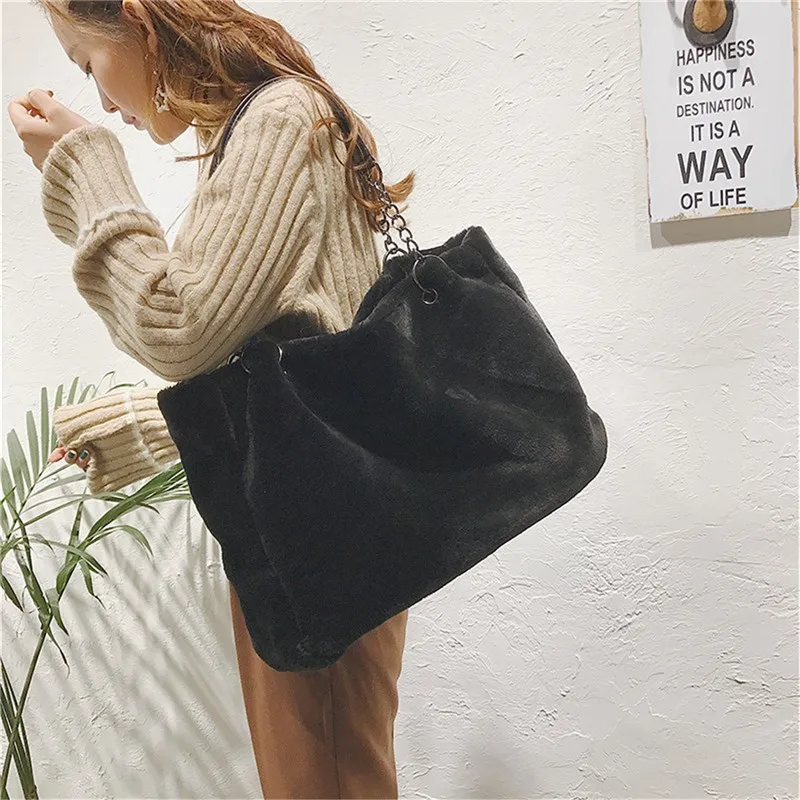 AEQUEEN Feminine Bolsa роскошные сумки из искусственного меха для женщин зимняя сумка