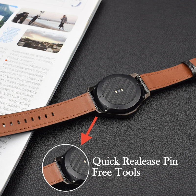 Новейший ремешок для часов из углеродного волокна Huawei Watch 2 Pro ремешки Samsung Gear S3 S2