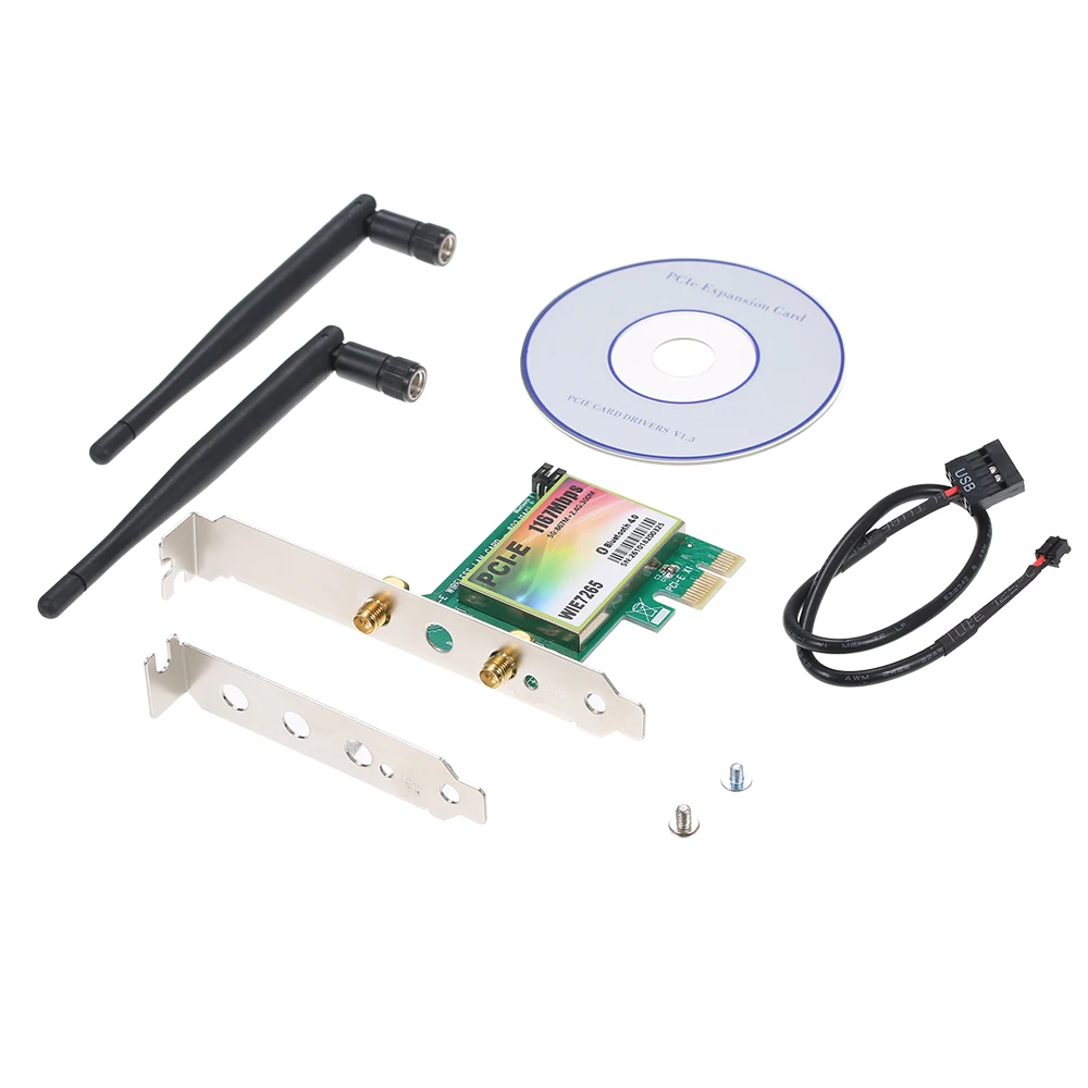 Wi Fi карта переменного тока 1200 Мбит/с BT4.0 беспроводной сетевой адаптер PCIe 5 8 ГГц/2 4