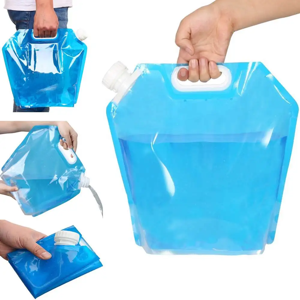 Buy Hot 5L 10L Outdoor camping hiking lightweight collapsible water bag bucket