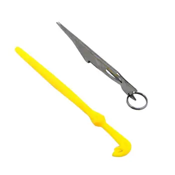 

New Fly Fishing Line Quick Knot Tying Tool Tier Knotter Hook Loop Tyer Disgorger