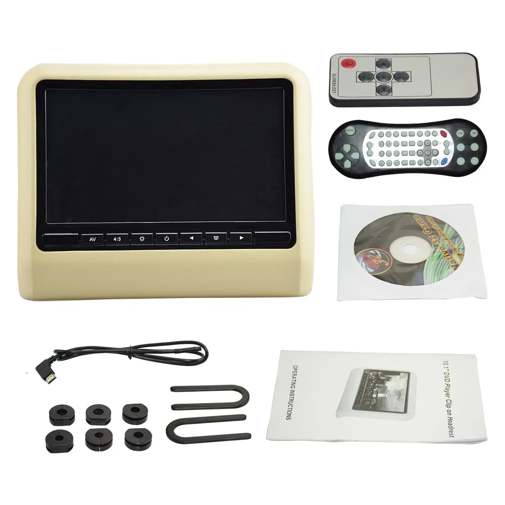 

Digital Screen Car Headrest Monitor Automobile Headrest DVD Player JD-1017D Essential Accessories