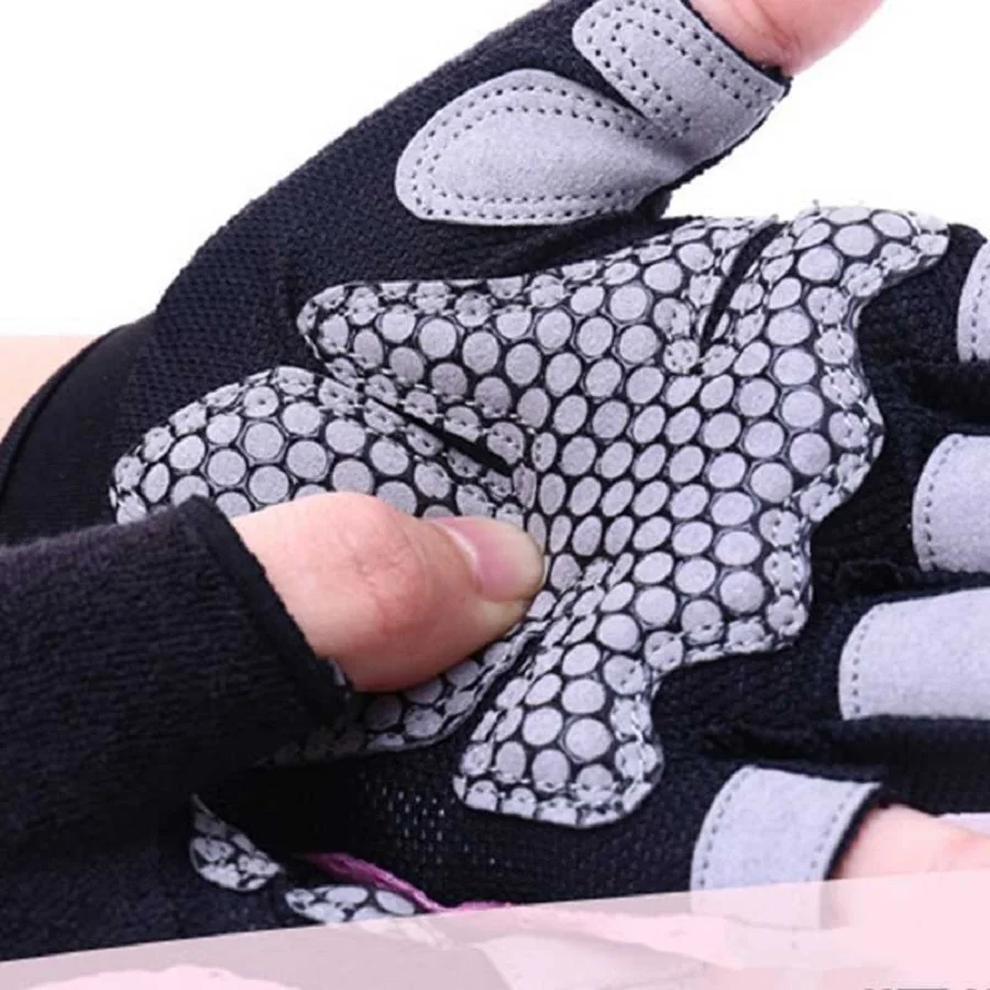 Multi Sports Fitness for Women Men Body Building Weight Lifting Exercise Gloves Breathable Anti Slip Half Finger Fitness Gloves