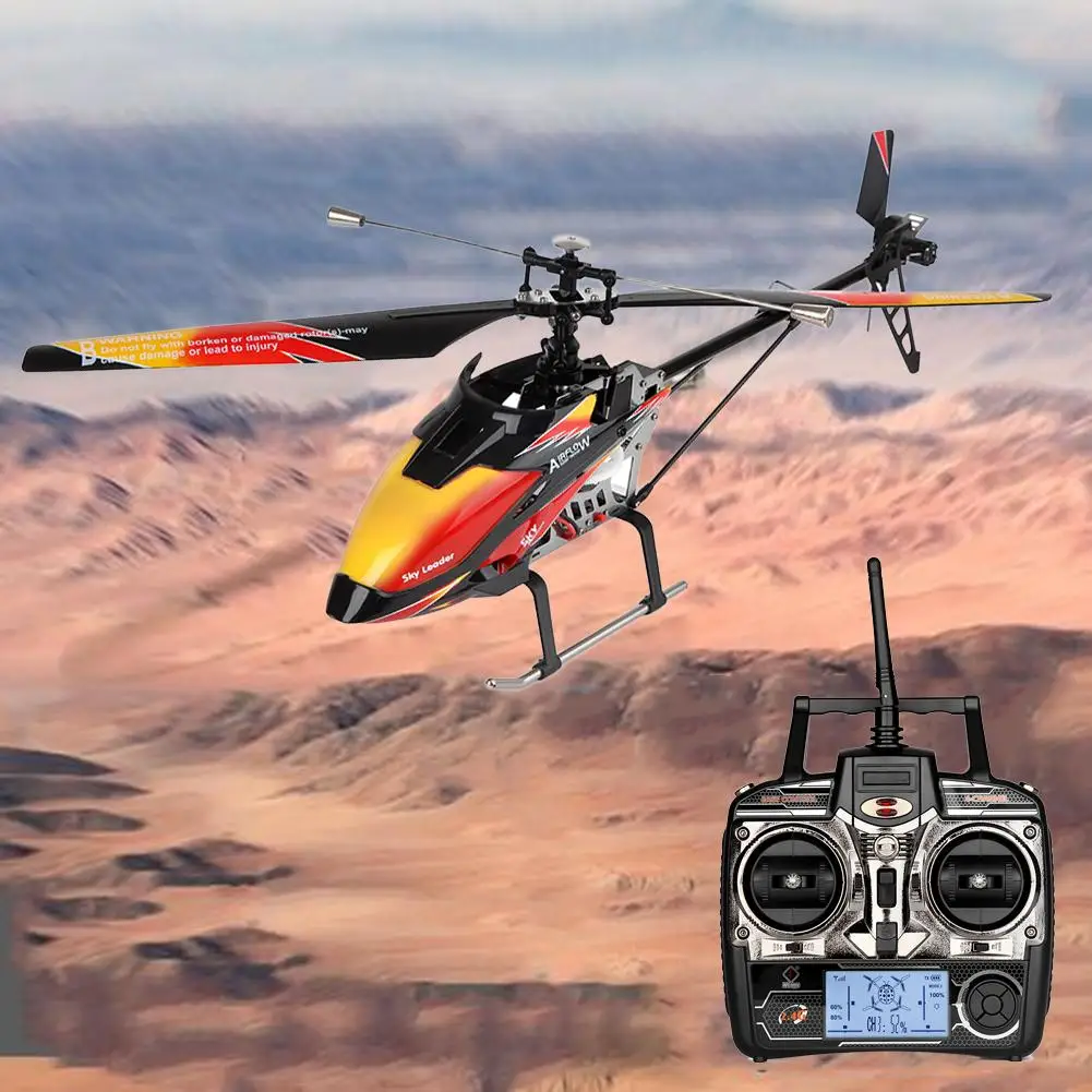 

Brushless 2.4G 4CH Single Blade Built-in Gyro Super Stable Flight High efficiency Motor RC Helicopter Wltoys V913 Aircraft Toys