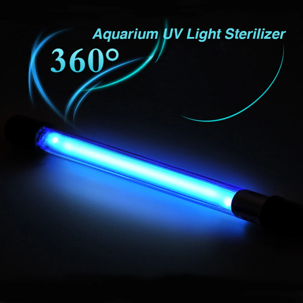 

DADYPET 5/7/9/13W EU Plug Submersible UV Light Sterilizer Sterilizing Lamp Aquarium Fish Tank Pond Water Disinfection Treatment