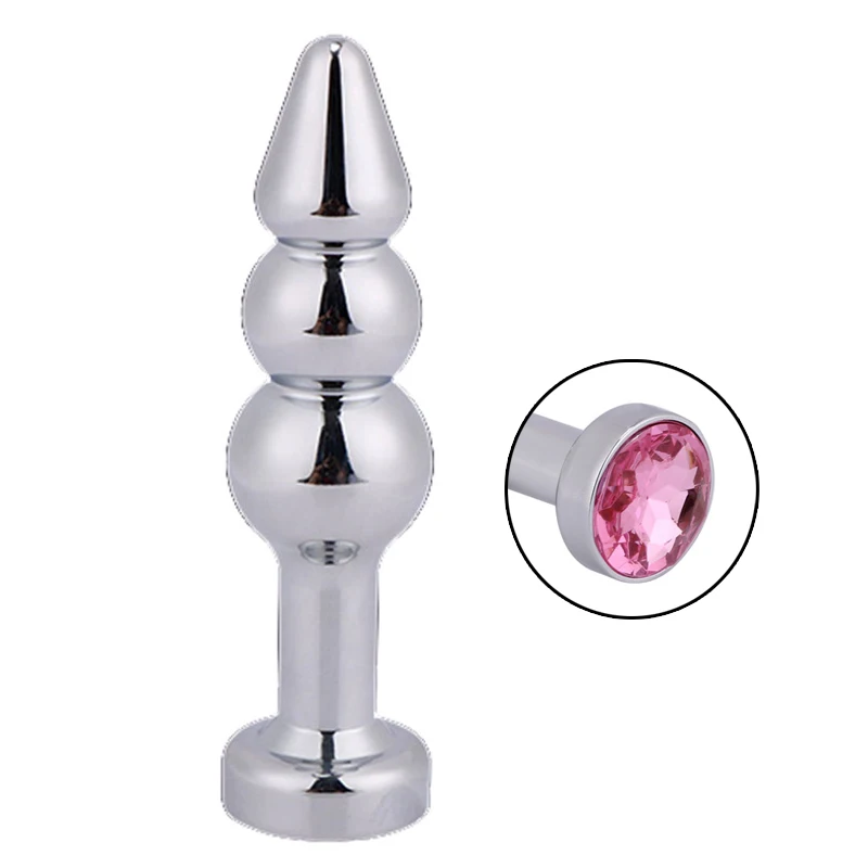 Sex Toys Metal Anal Beads Plug Crystal Jewelry Butt Stimulation Prostate Massager Adult Product Toy For Woman Man |