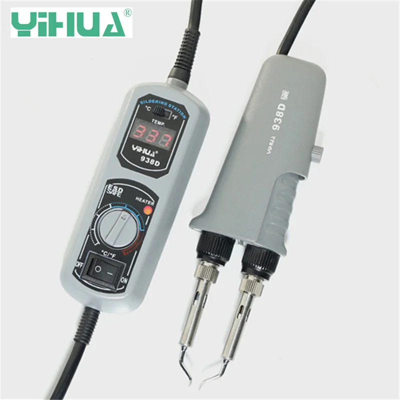 

YIHUA 938D 110V/220V Portable Hot Tweezers Mini Soldering Station for BGA SMD Repairing EU/US/UK/AU PLUG