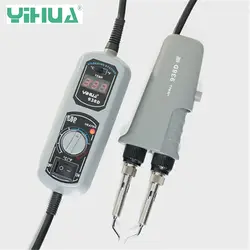 YIHUA 938D 220 В/110 В портативный Пинцет Мини паяльная станция для BGA SMD ремонт eu/us/uk/au PLUG