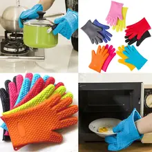 1 шт. кухонные пищевые термостойкие силиконовые перчатки для духовки, барбекю, жаровня, варежка для гриля, инструменты для духовки, перчатки для выпечки