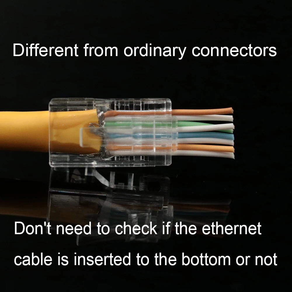 Xintylink 50U EZ rj45 разъем cat6 rj 45 ethernet Кабельный разъем cat5e utp 8P8C cat 6 сетевой неэкранированный модульный cat5 высокое качество