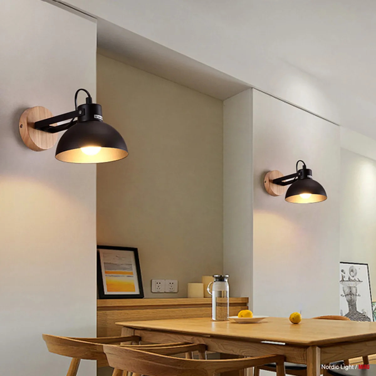 

Modern Industrial LED Wall Light iron Nordic Energy Saving Wall Lamps Corridor Bed Bedside bathroom Night Lights Home Decor