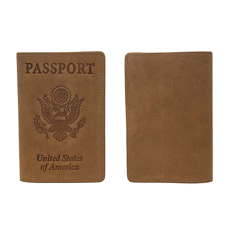 Кожаная обложка для паспорта-держатель-чехол держатель для паспорта для мужчин и женщин 735-50
