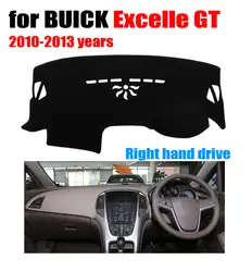 Приборной панели автомобиля охватывает мат для BUICK Excelle GT Низкая конфигурация 2013-2010 правый руль dashmat тире крышка авто аксессуары