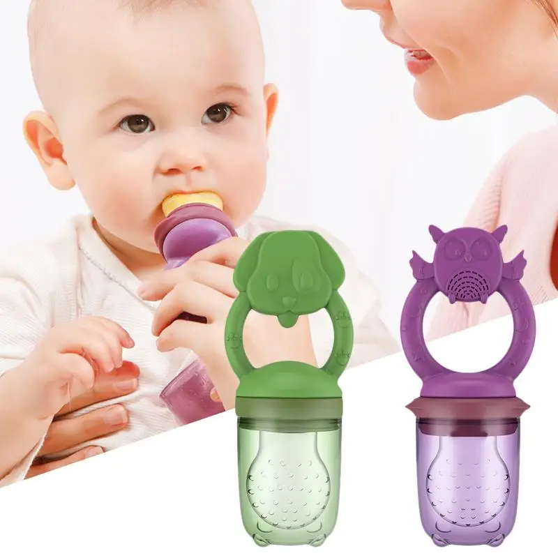 

FEBUD Baby Nipple Shape Teether Food Feeder Pacifier Infant Teething Toy Baby Care Accessories Set
