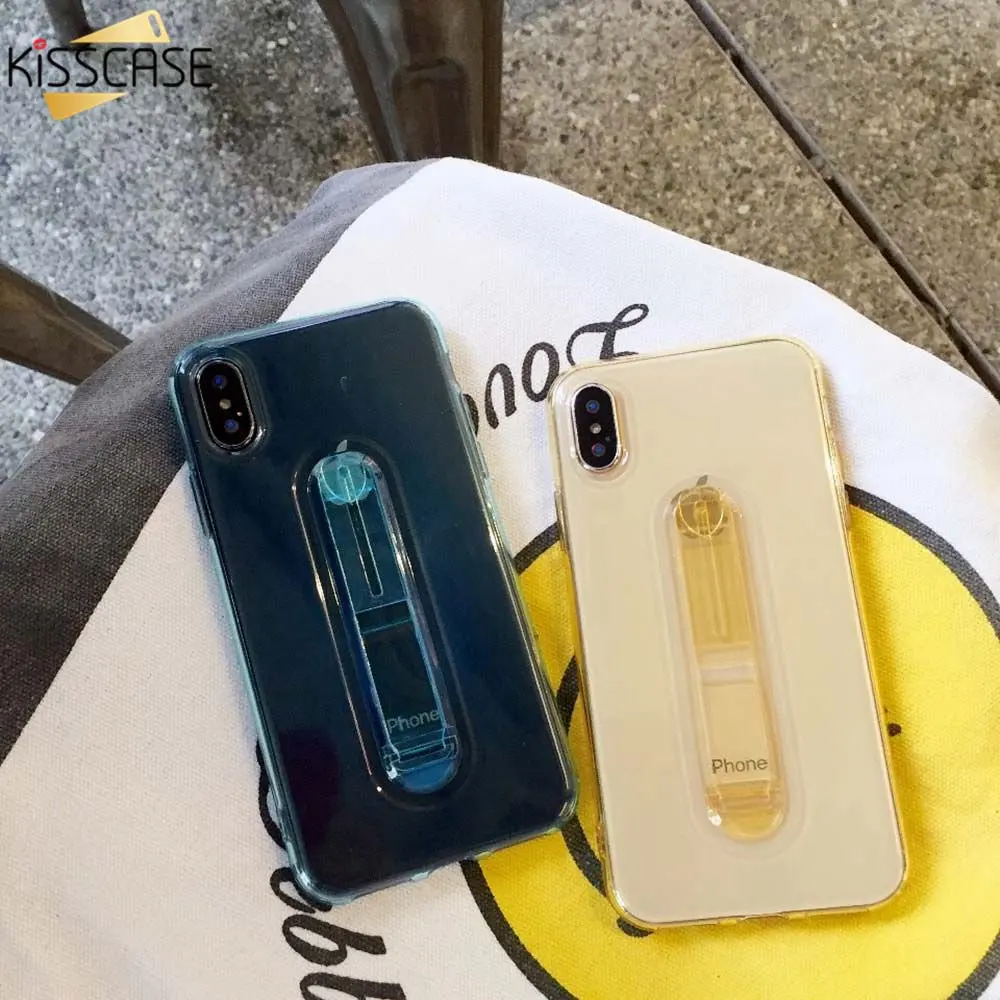Роскошный чехол KISSCASE для iPhone X XR XS MAX 7 8 Plus прозрачный мягкий из ТПУ 6 6S 5 5S SE чехлы |