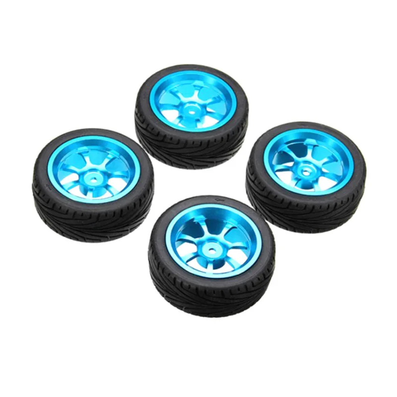 4pcs/Set Alloy Rims & Tires RC Car Wheels for WLtoys A959 B A979 B A959