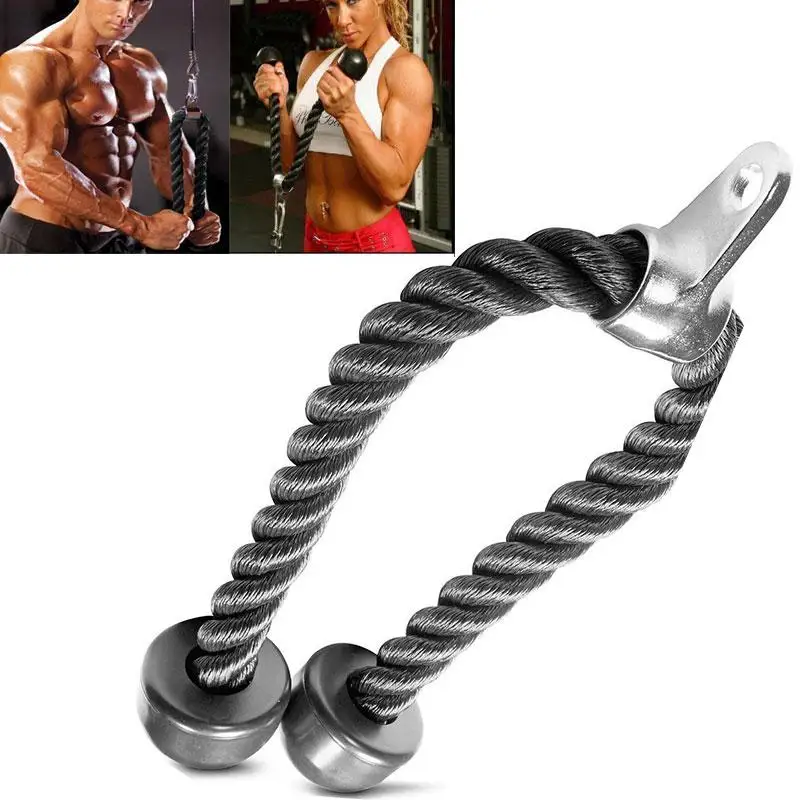 Трицепс кабель для тренажерного зала Push up Pull Down Arm Rope Press Bar тренировки фитнеса