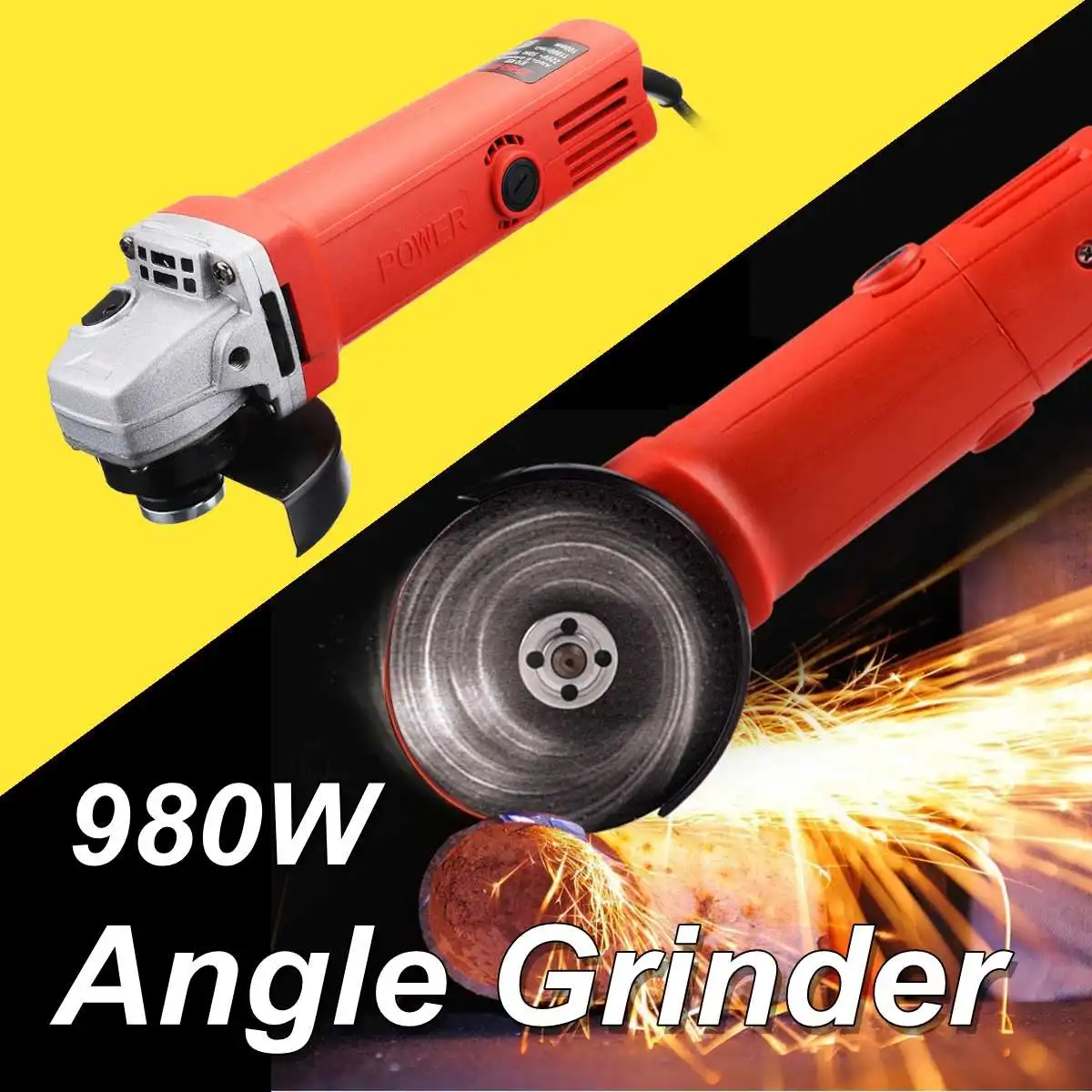 

220V/50Hz 980W 11000r/min Protable Electric Angle Grinder Muti-Function Cutting Polishing Tools Hand Grinding