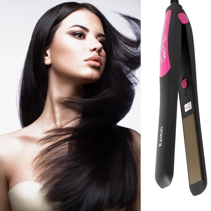 220V Professional Ceramic Panel Flat Iron Hair Straightening Curling Iron Styling Tools Hair Straightener Dry &Wet Hair Plate