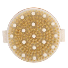 Круглая щетка для ванны, мягкая щетка для волос, очищающая кожу тела, Массажная щетка для душа, скраб для ухода за телом