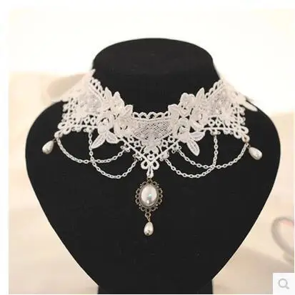 White Lace Bride Necklace Korean Fashion Competitive Products Foreign Trade | Украшения и аксессуары