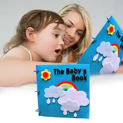 Мягкие книги рано утром когнитивное развитие My Quiet Bookes baby goodnight развивающие разворачивающиеся ткани книга активности книга