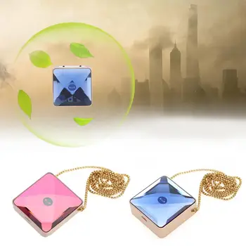 

USB Charging Ozonizer Air Purifier Mini Neck Ozone Generator Portable Four Leaves Negative Ion Air Purifier