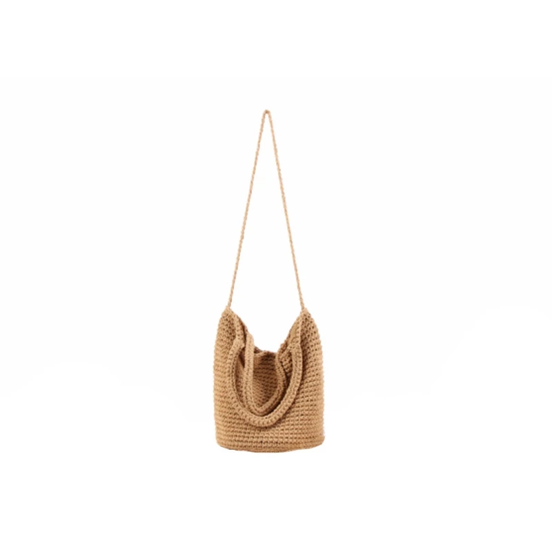 

TFTP-Women Sen Versatile Shoulder Shackle Woven Bag Bohemian Holiday Straw Bag