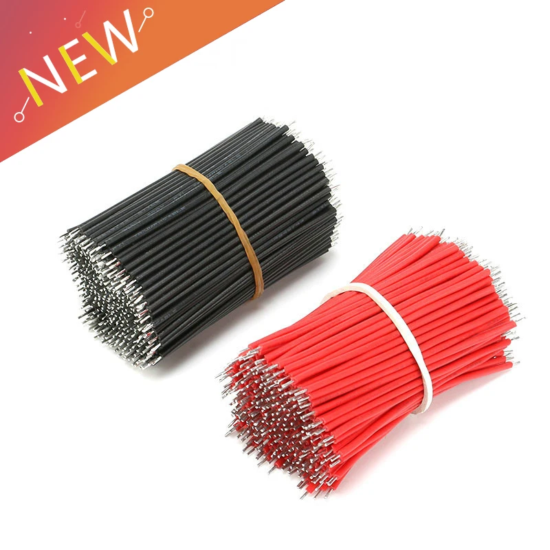 

100PCS/LOT Tin-Plated Breadboard PCB Solder Cable 24AWG 5cm Fly Jumper Wire Cable Tin Conductor Wires 1007-24AWG Connector Wire